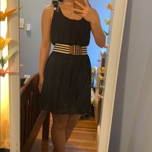 BCX Navy Dress with Belt